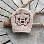 Otter-Waschlappen Stickdatei ITH 10x10 Waschhandschuh Pad Geschenk Tiere Geburt Natur - Sewando