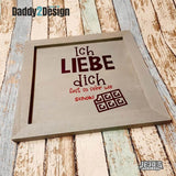 Plotterdatei Ich liebe Dich - Spass Motive inklusive Vorlage SVG und DXF PLOTT - Sewando