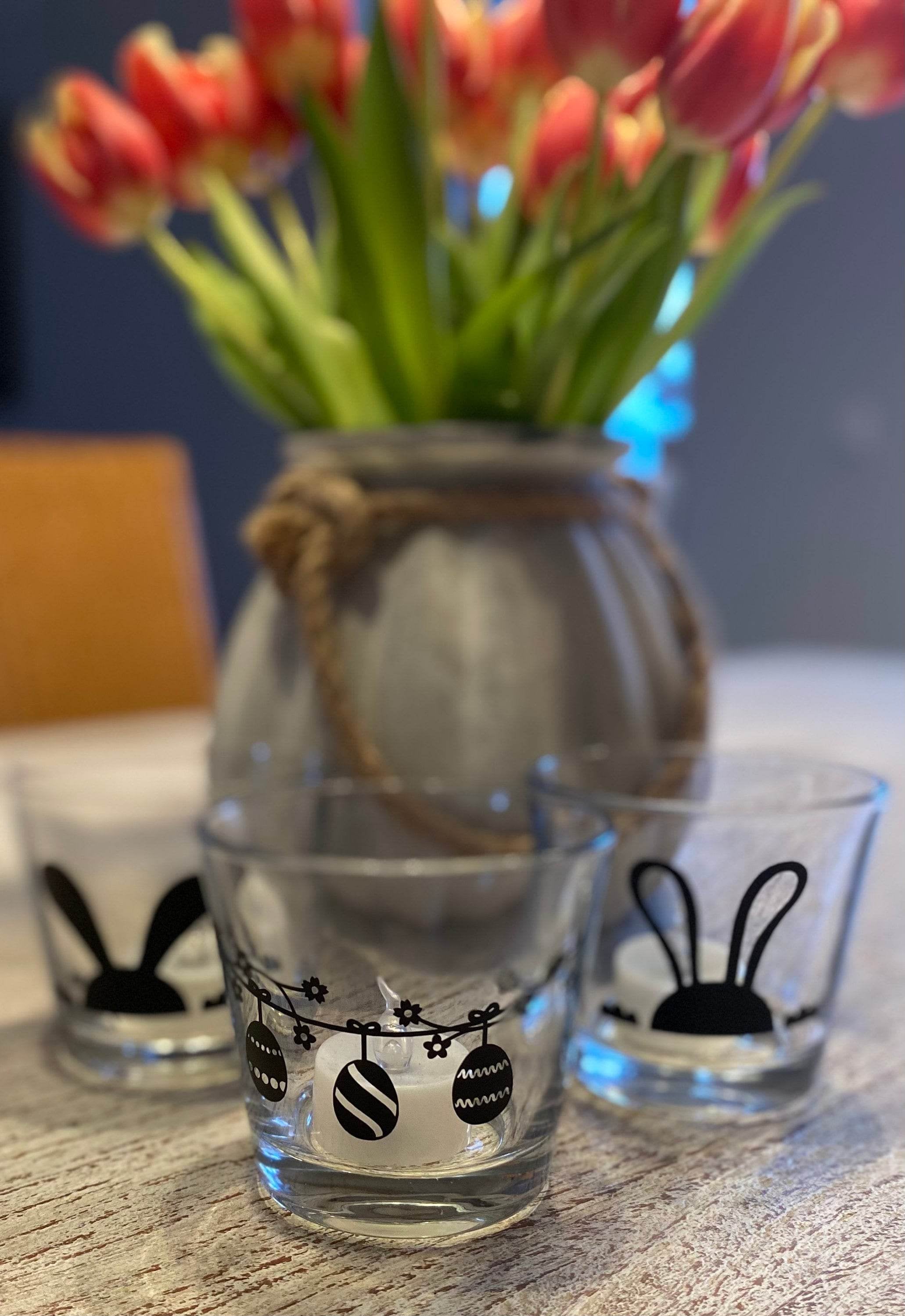 Plotterdateien-Bundle OSTERGIRLANDE + HASENOHREN svg + dxf - Sewando