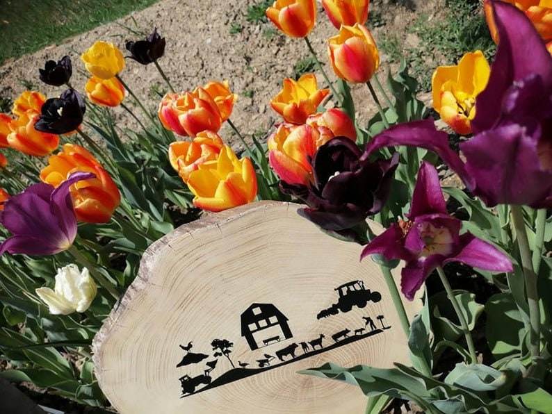 Bauernhof Garten Wiese Weide MULTIPLOTT, Plotter- Laser-Datei als SVG und DXF - Sewando