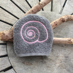 Schneckenhaus-Waschlappen Stickdatei ITH 10x10 Schnecke Waschhandschuh Muschel maritim Strand Garten - Sewando