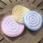 Abschminkpad Spirale Stickdatei ITH 10x10 cm Waschpad rund Kosmetikpad Pad - Sewando