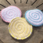 Abschminkpad Spirale Stickdatei ITH 10x10 cm Waschpad rund Kosmetikpad Pad - Sewando