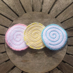 Abschminkpad Spirale Stickdatei ITH 10x10 cm Waschpad rund Kosmetikpad Pad - Sewando