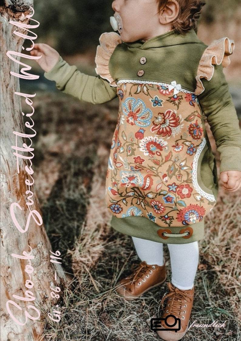 Schnittmuster Sweatkleid Milli Gr. 86-110 - Sewando