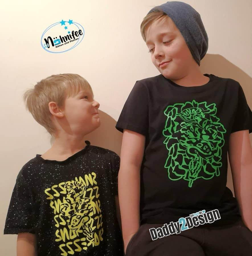 SNAKEZZZ Schlange Teens und Style Version, Plotterdatei als SVG und DXF - Sewando