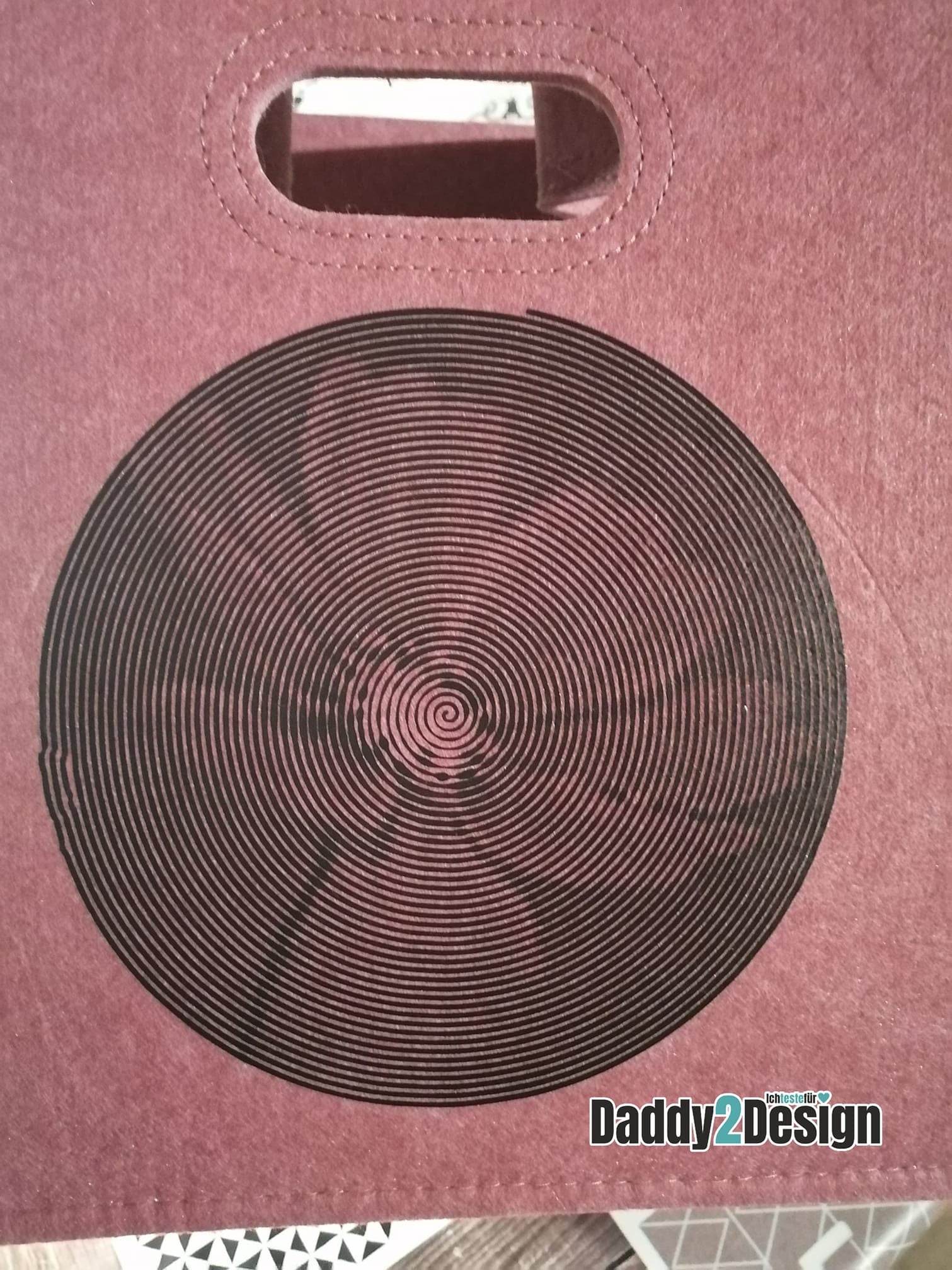 Plotterdatei SPIRALOO Blüte - die LineArt Spirale aus EINER Linie - für hell UND dunkel - Sewando