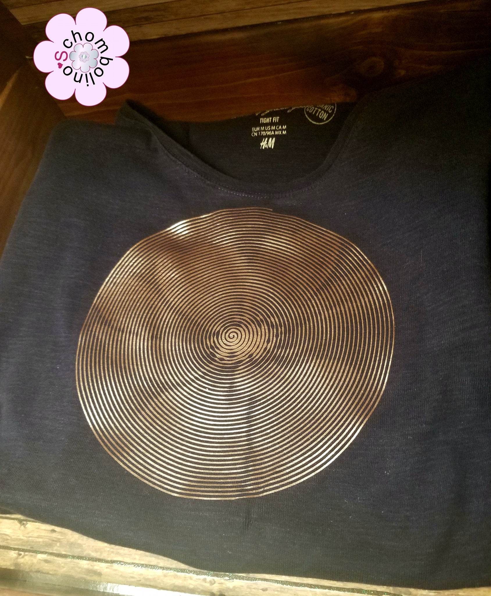 Plotterdatei SPIRALOO Blüte - die LineArt Spirale aus EINER Linie - für hell UND dunkel - Sewando