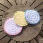 Abschminkpad Spirale Stickdatei ITH 10x10 cm Waschpad rund Kosmetikpad Pad - Sewando