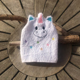 Einhorn-Waschlappen Stickdatei ITH 13x18 Waschhandschuh Geburt Geschenk Fabelwesen - Sewando