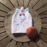 Einhorn-Waschlappen Stickdatei ITH 13x18 Waschhandschuh Geburt Geschenk Fabelwesen - Sewando