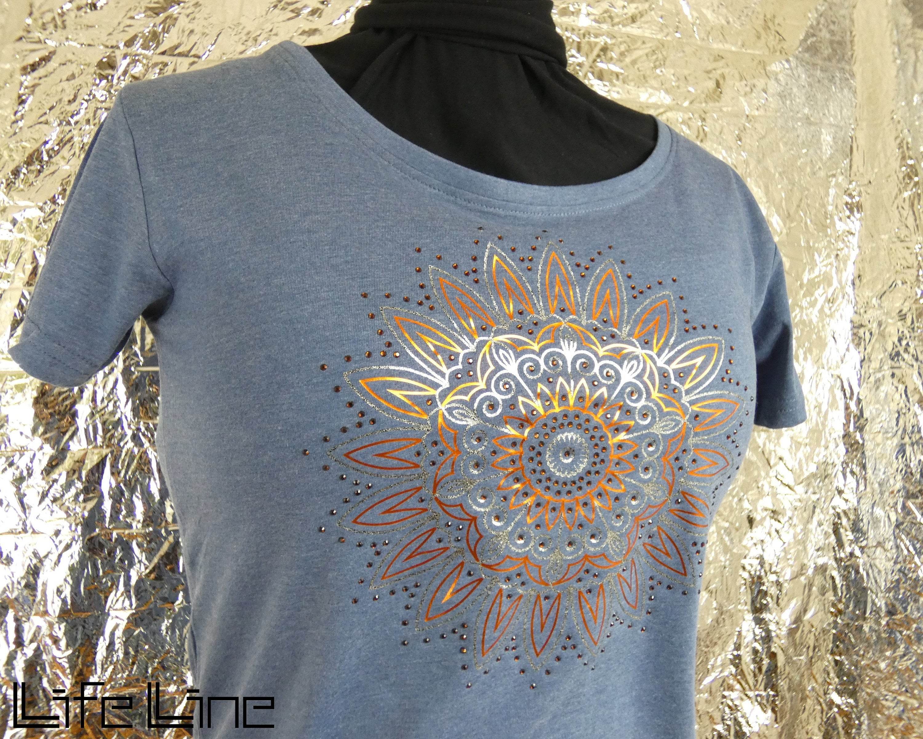 Plotterdateien-Bundle BLUMEN-MANDALA STRASS svg + dxf - Sewando