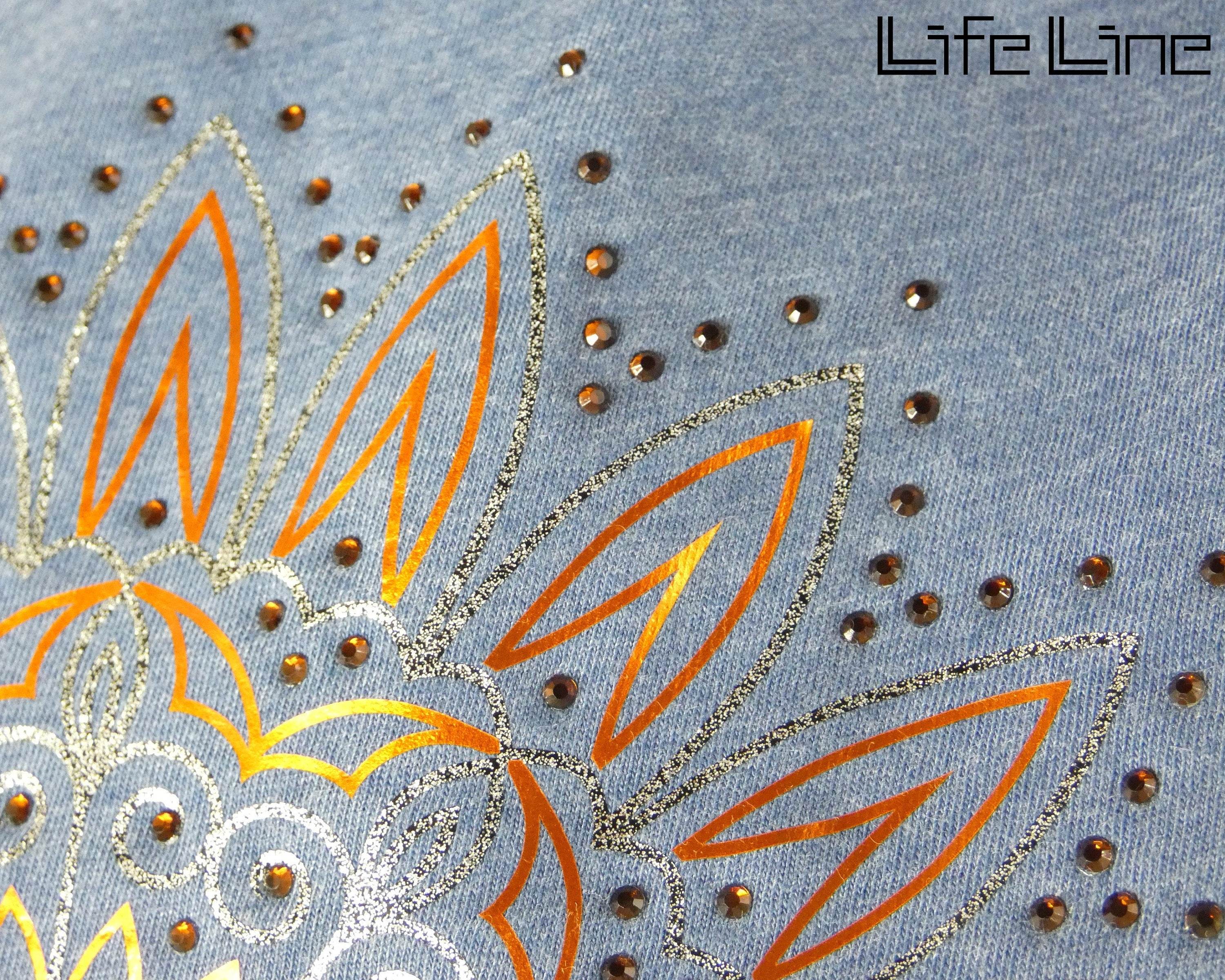 Plotterdateien-Bundle BLUMEN-MANDALA STRASS svg + dxf - Sewando
