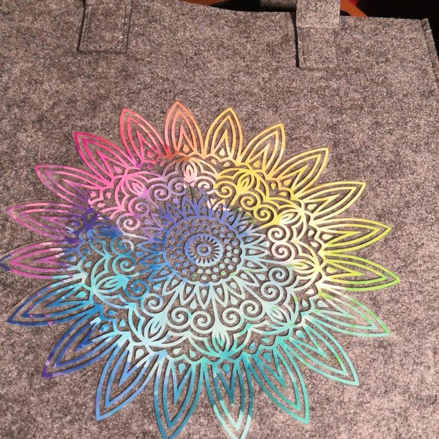 Plotterdateien-Bundle BLUMEN-MANDALA STRASS svg + dxf - Sewando