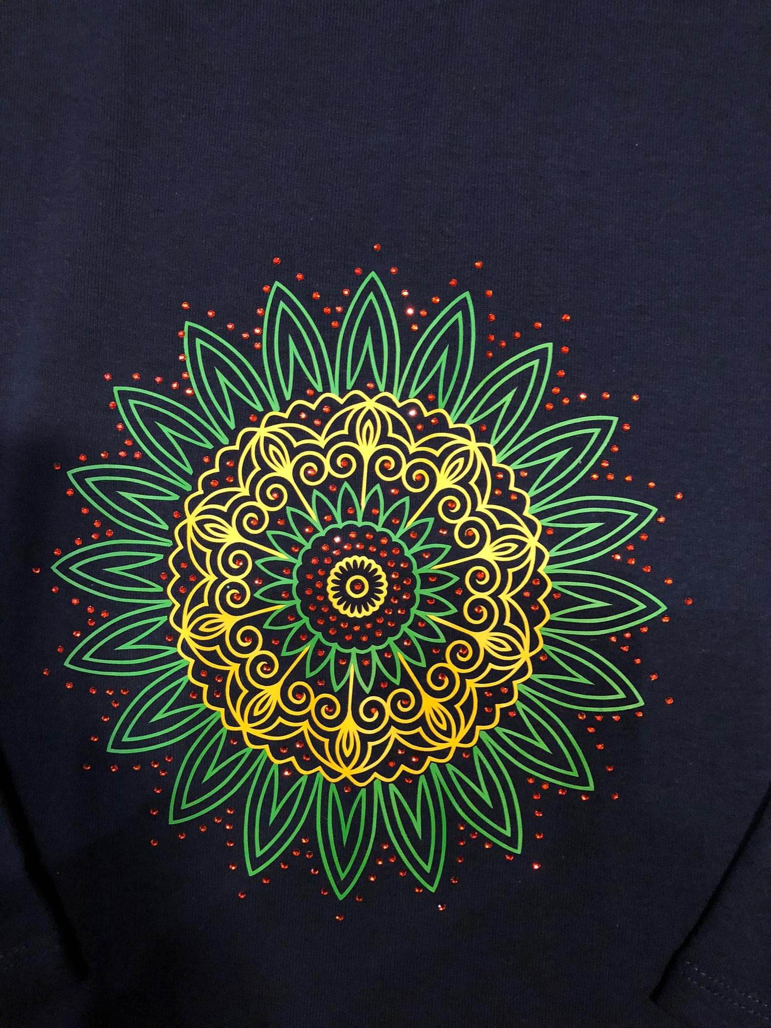 Plotterdateien-Bundle BLUMEN-MANDALA STRASS svg + dxf - Sewando