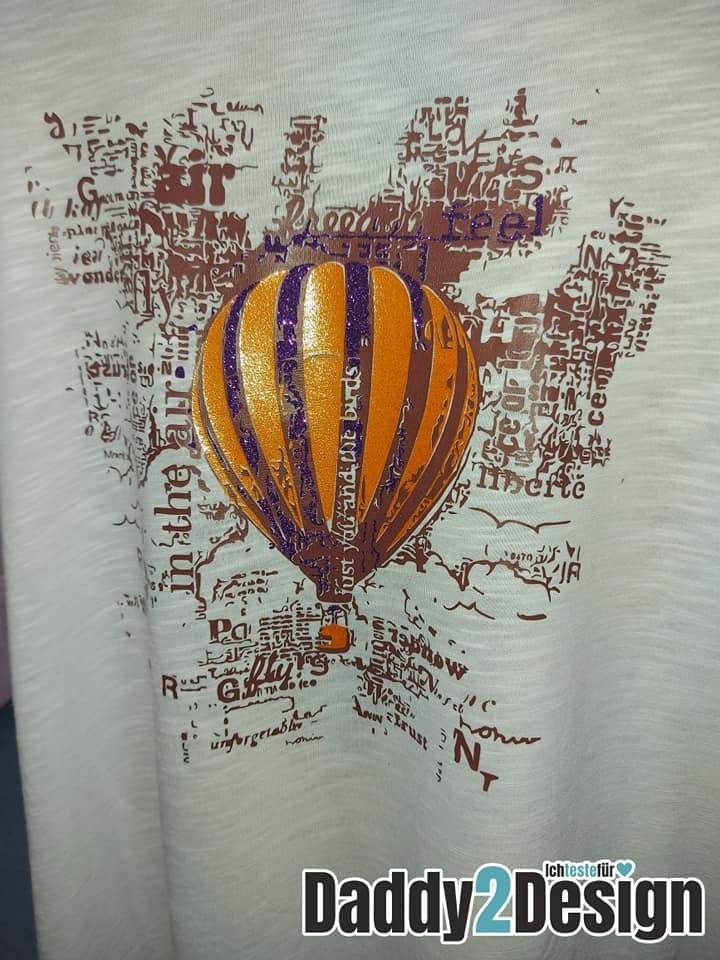 BallonTraum - cooles Supertrash 3 Farben Motiv, PLOTTERDATEI als SVG und DXF - Sewando