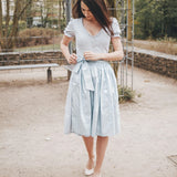 Dirndlkleid MIRABELLA mit Puffärmeln und V-Ausschnitt, Gr. 32-50, PDF Schnittmuster