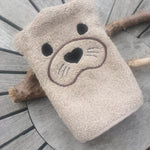 Otter-Waschlappen Stickdatei ITH 13x18 Waschhandschuh Anleitung in deutscher Sprache - Sewando