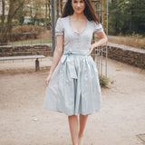 Dirndlkleid MIRABELLA mit Puffärmeln und V-Ausschnitt, Gr. 32-50, PDF Schnittmuster