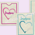 Stickdatei Impfpass In the Hoop Spritze mit Herz Set 625/e - Sewando