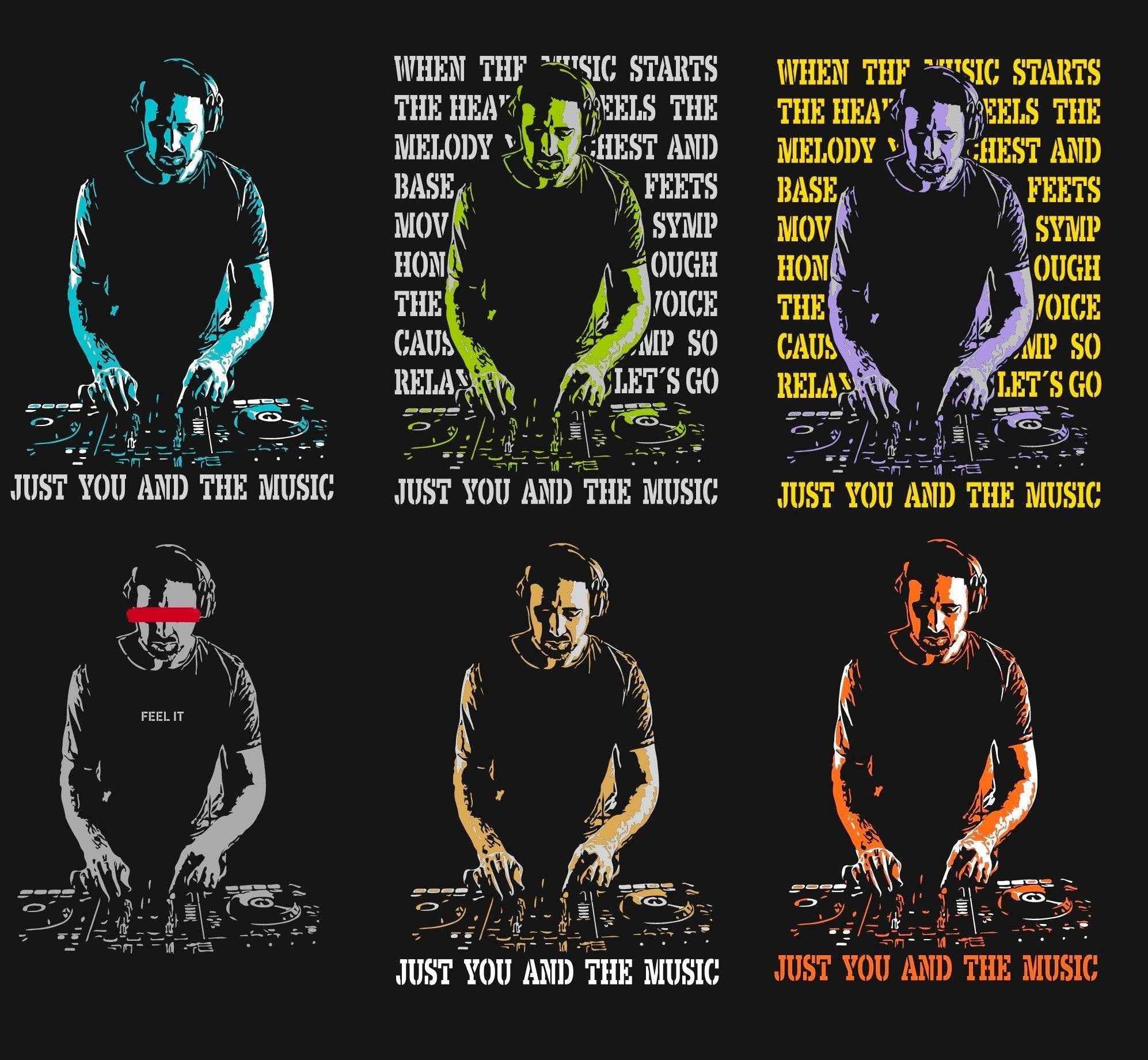 Plotterdatei The DJ - Der Deejay - cooles Dein Style Motiv, nicht nur für coole Teens SVG und DXF - Sewando