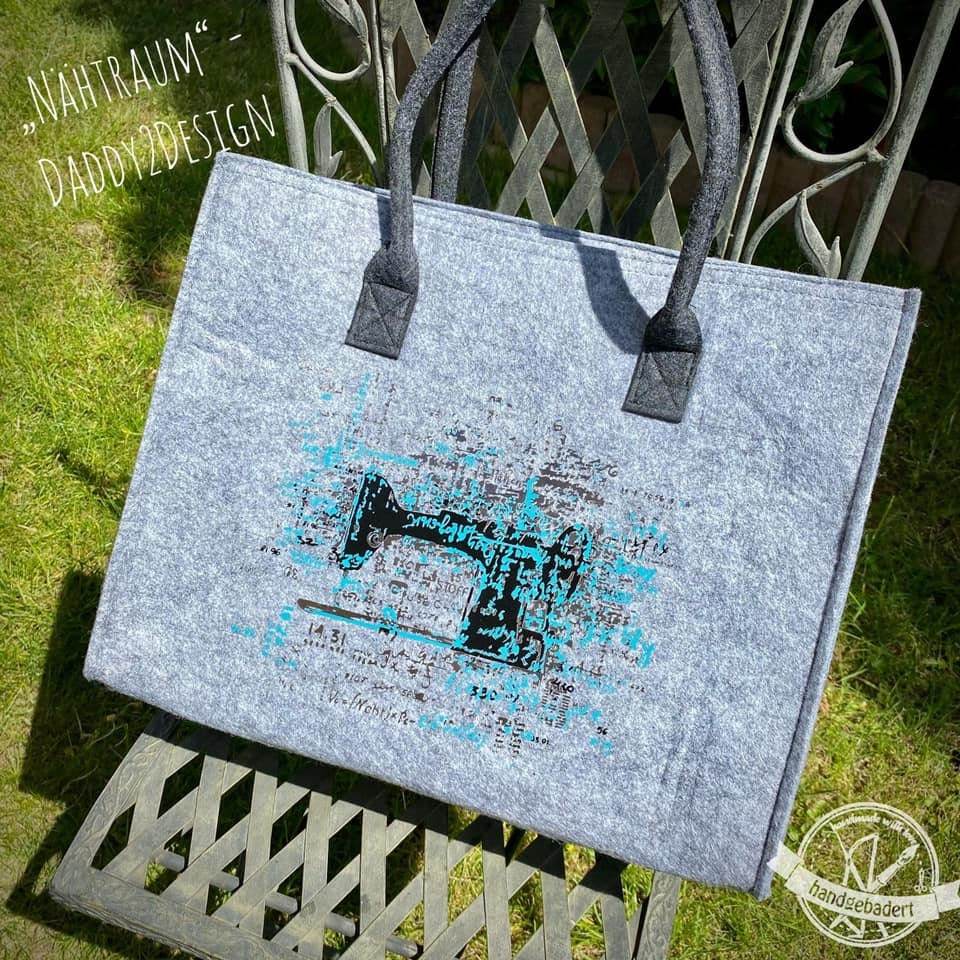 NähTraum - TraumMaschine- cooles Supertrash 3 Farben Motiv, Plotterdatei - Sewando