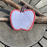 Abschminkpad Apfel Stickdatei ITH 10x10 cm Waschpad Obst Garten Pad Herbst Garten - Sewando