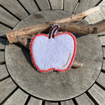 Abschminkpad Apfel Stickdatei ITH 10x10 cm Waschpad Obst Garten Pad Herbst Garten - Sewando