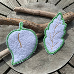 Abschminkpad Blatt Stickdatei ITH 10x10 cm Waschpad Herbst Blätter - Sewando