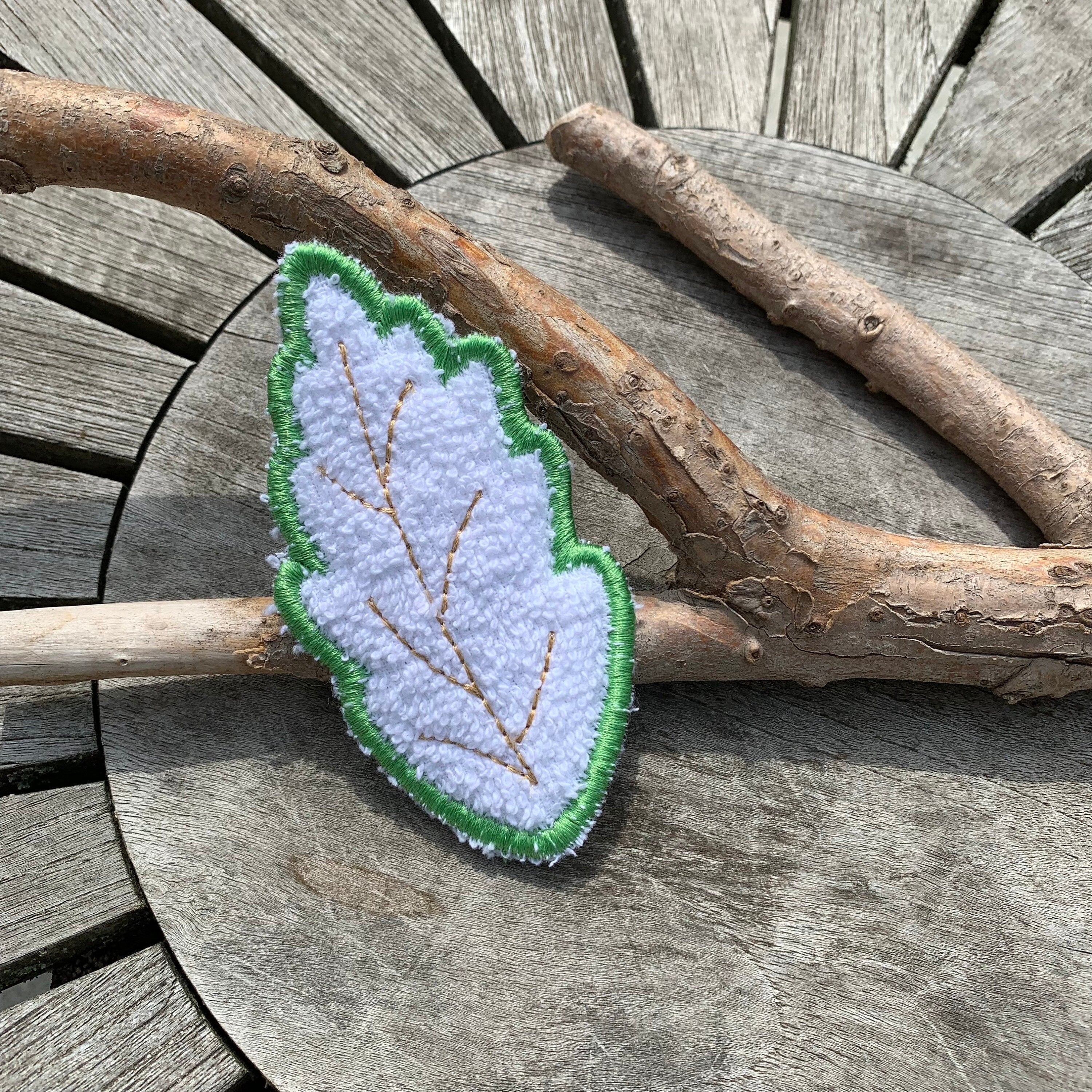 Abschminkpad Blatt Stickdatei ITH 10x10 cm Waschpad Herbst Blätter - Sewando