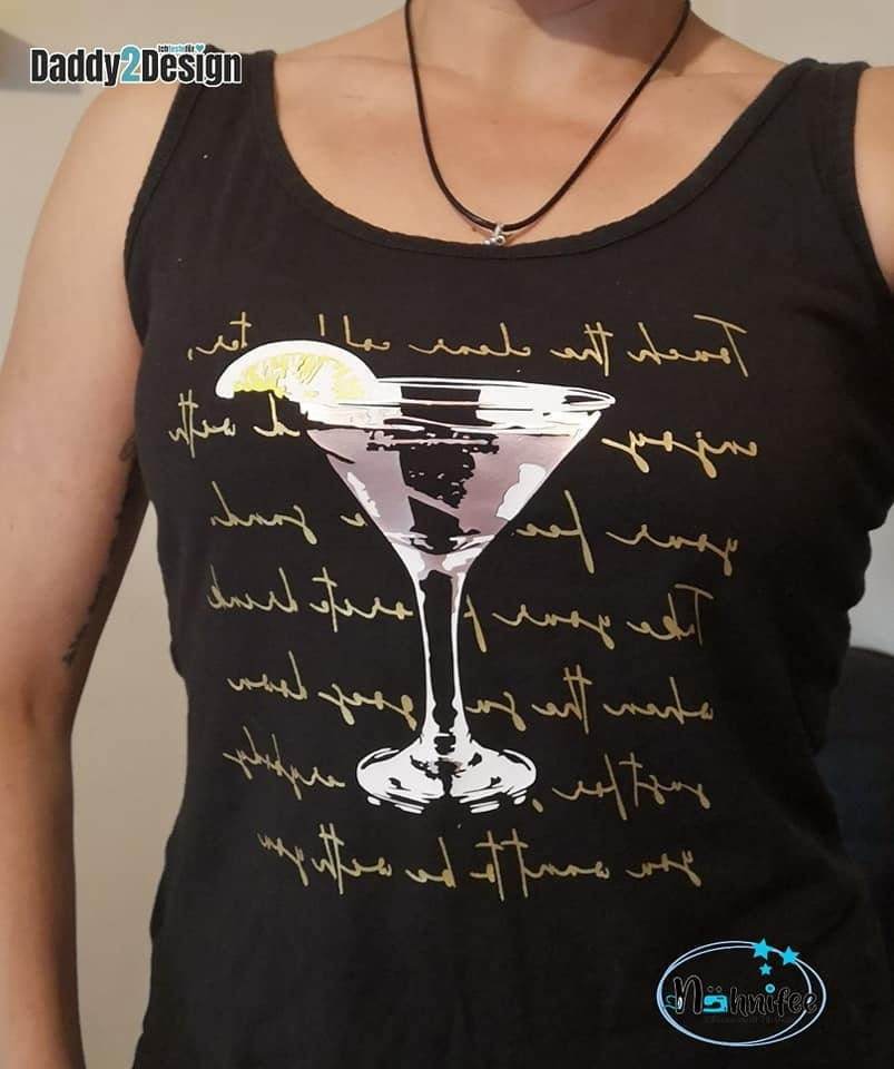 Plotterdatei Cocktail Poem- cooles Dein Style Motiv, mit oder ohne Text SVG DXF PLOTT - Sewando