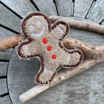 Abschminkpad Pfefferkuchenmann Stickdatei ITH 10x10 cm Waschpad Mann Weihnachten Pad Anleitung in deutscher Sprache Lebkuchen - Sewando