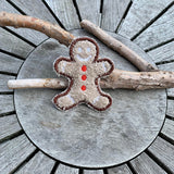 Abschminkpad Pfefferkuchenmann Stickdatei ITH 10x10 cm Waschpad Mann Weihnachten Pad Anleitung in deutscher Sprache Lebkuchen - Sewando