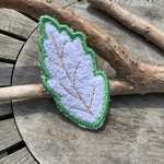 Abschminkpad Blatt Stickdatei ITH 10x10 cm Waschpad Herbst Blätter - Sewando