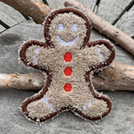 Abschminkpad Pfefferkuchenmann Stickdatei ITH 10x10 cm Waschpad Mann Weihnachten Pad Anleitung in deutscher Sprache Lebkuchen - Sewando