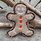 Abschminkpad Pfefferkuchenmann Stickdatei ITH 10x10 cm Waschpad Mann Weihnachten Pad Anleitung in deutscher Sprache Lebkuchen - Sewando