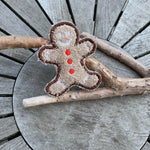 Abschminkpad Pfefferkuchenmann Stickdatei ITH 10x10 cm Waschpad Mann Weihnachten Pad Anleitung in deutscher Sprache Lebkuchen - Sewando