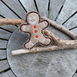 Abschminkpad Pfefferkuchenmann Stickdatei ITH 10x10 cm Waschpad Mann Weihnachten Pad Anleitung in deutscher Sprache Lebkuchen - Sewando