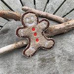 Abschminkpad Pfefferkuchenmann Stickdatei ITH 10x10 cm Waschpad Mann Weihnachten Pad Anleitung in deutscher Sprache Lebkuchen - Sewando