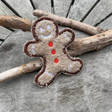 Abschminkpad Pfefferkuchenmann Stickdatei ITH 10x10 cm Waschpad Mann Weihnachten Pad Anleitung in deutscher Sprache Lebkuchen - Sewando