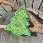 Abschminkpad Tannenbaum Stickdatei ITH 10x10 cm Waschpad zerowaste Weihnachtsbaum Baum Pad Waschlappen - Sewando