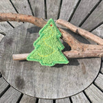 Abschminkpad Tannenbaum Stickdatei ITH 10x10 cm Waschpad zerowaste Weihnachtsbaum Baum Pad Waschlappen - Sewando