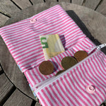 Geldbörse Stickdatei ITH 13x18 Portmonaie Geldbeutel Etui Patchwork Täschchen - Sewando