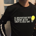 Plotterdatei RECHT HABEN - Spaß Datei, ich argumentiere nicht....ich erkläre nur, warum ich Recht habe SVG und DXF PLOTT - Sewando