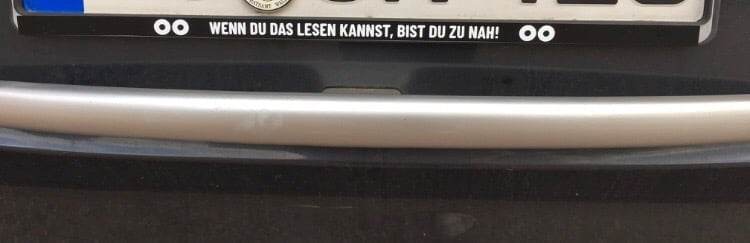 KENNZEICHEN - Verschönerung für den Kennzeichen-Halter, Plotterdatei - Sewando