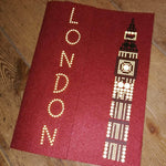 Plotterdatei PunkteLiebe LONDON 2- oder 1-farbig, 2 verschiedene Motive, Tower Bridge und Big Ben SVG und DXF - Sewando