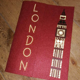 Plotterdatei PunkteLiebe LONDON 2- oder 1-farbig, 2 verschiedene Motive, Tower Bridge und Big Ben SVG und DXF - Sewando