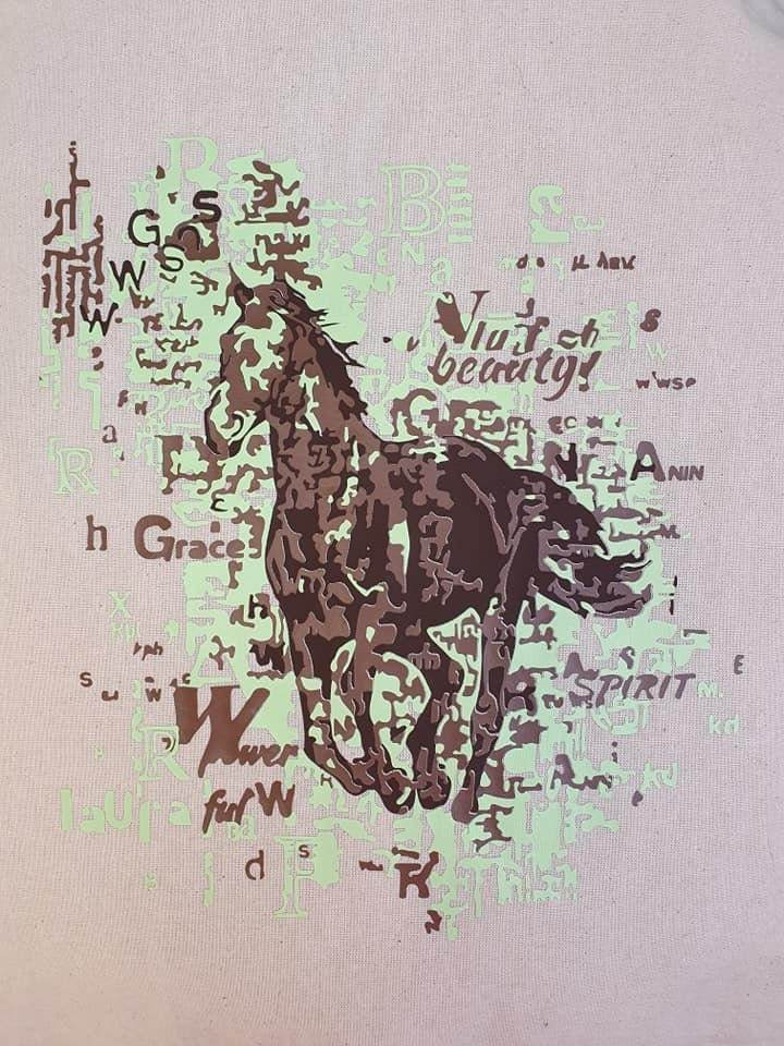 Plotterdatei PferdeTraum -TraumPferd Traumdatei SVG und DXF - Sewando