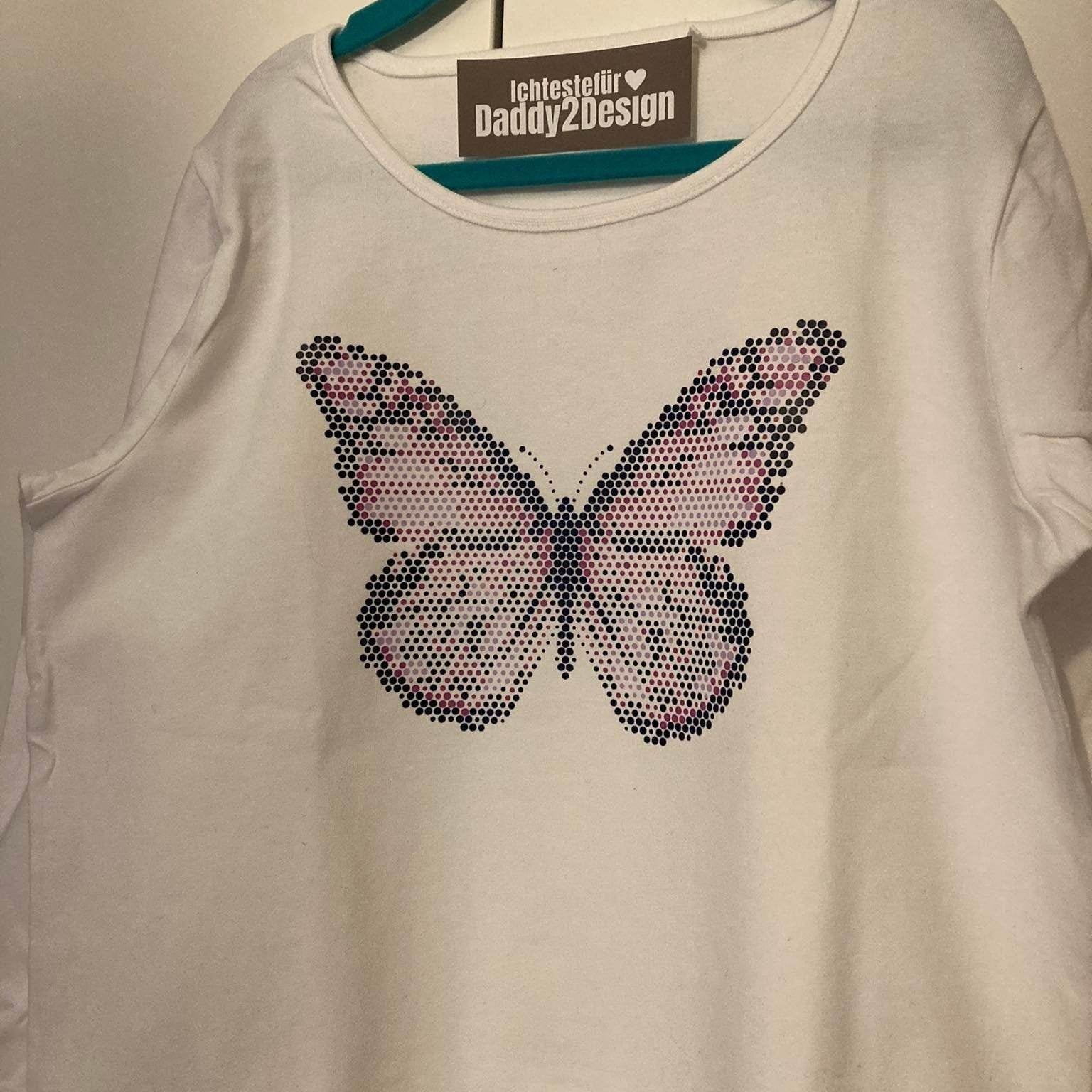 Plotterdatei Farbeffekt PunkteTraum Schmetterling SVG und DXF - Sewando