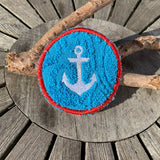 Abschminkpad Anker Stickdatei  ITH 10x10 cm Waschpad Meer Urlaub Kosmetikpad maritim